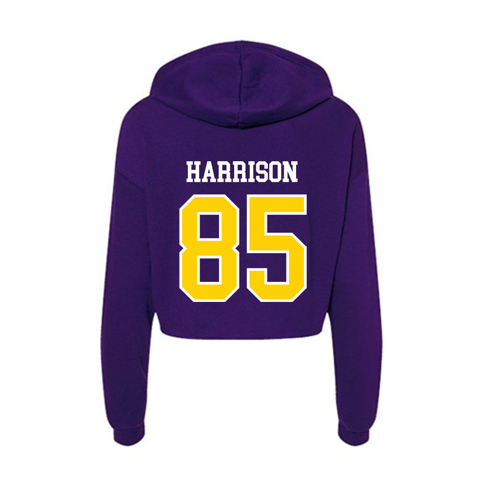 UWSP - NCAA Football : Hayden Harrison - Women's Crop Fleece Hooded Sweatshirt-1