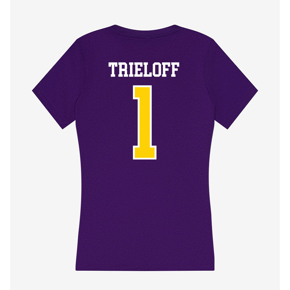 UWSP - NCAA Women's Volleyball : Ella Trieloff - Women's V-Neck T-Shirt-1