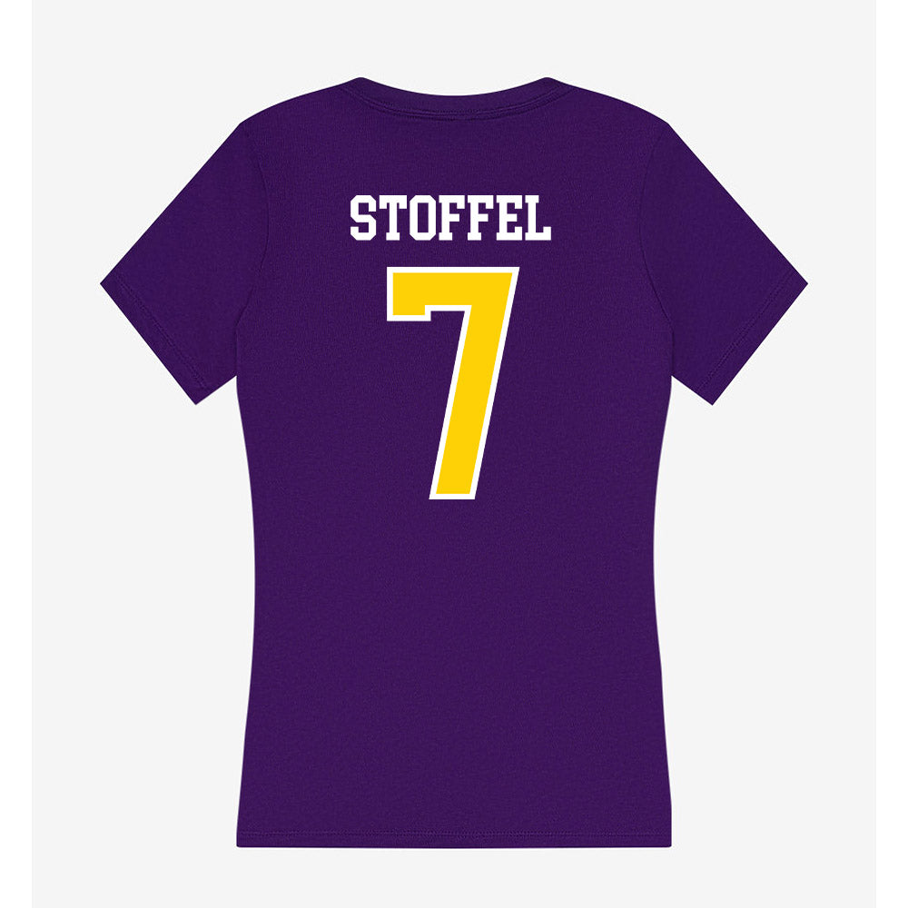 UWSP - NCAA Baseball : Liam Stoffel - Women's V-Neck T-Shirt-1