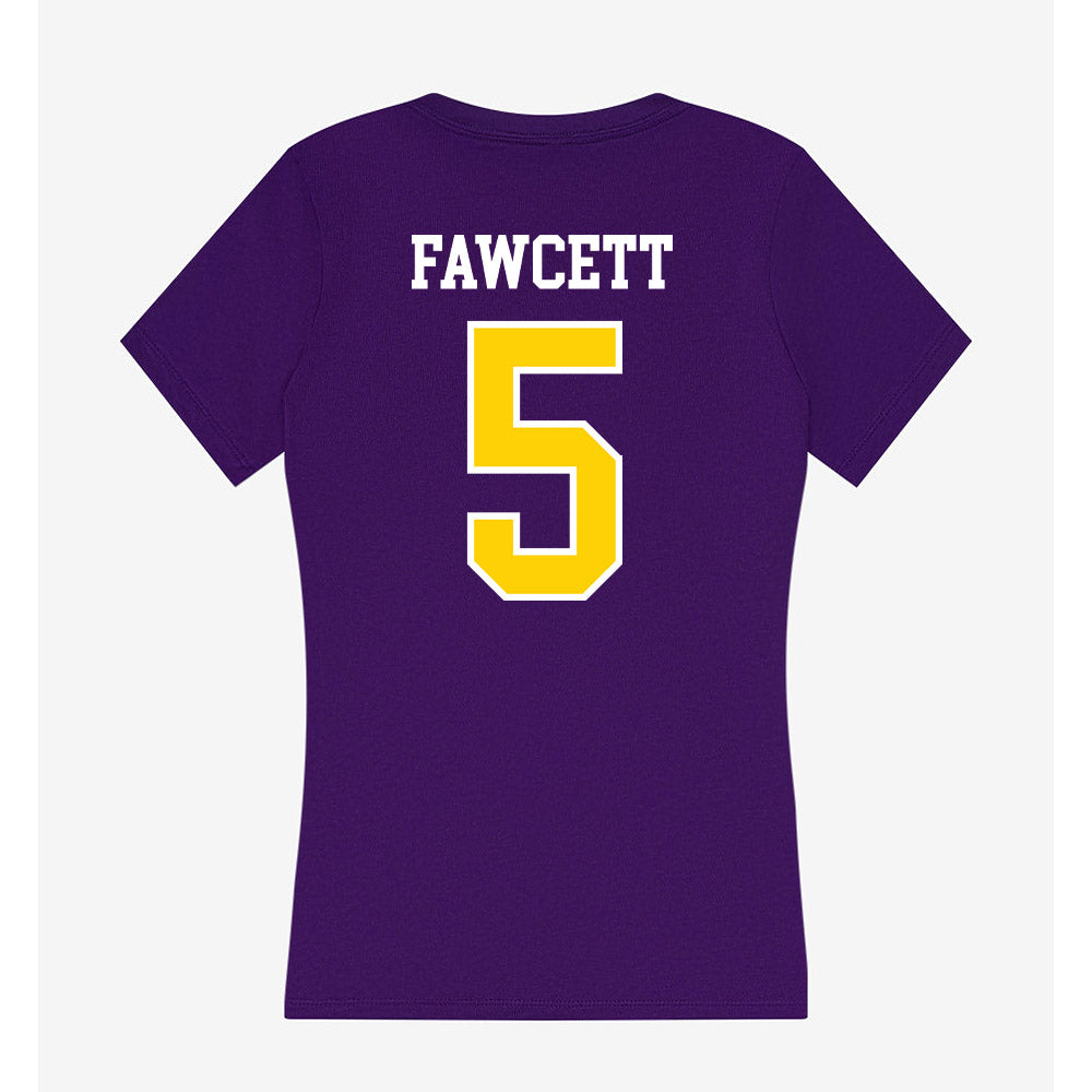 UWSP - NCAA Men's Soccer : Owen Fawcett - Women's V-Neck T-Shirt-1