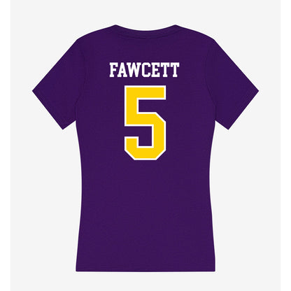UWSP - NCAA Men's Soccer : Owen Fawcett - Women's V-Neck T-Shirt-1