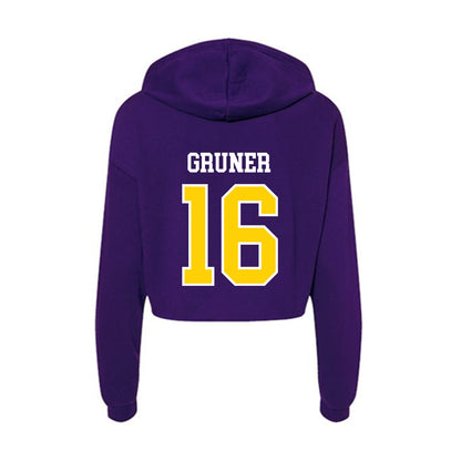 UWSP - NCAA Women's Volleyball : Jadynn Gruner - Women's Crop Fleece Hoodie-1