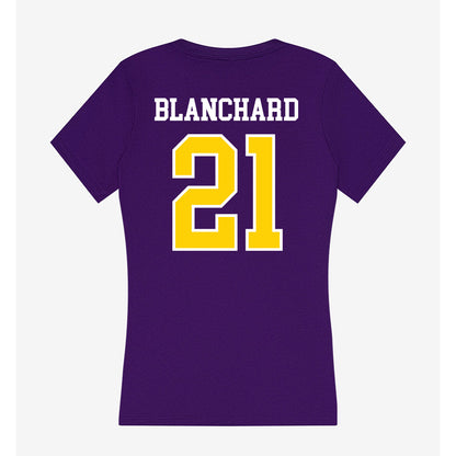 UWSP - NCAA Women's Lacrosse : Lily Blanchard - Women's V-Neck T-Shirt-1