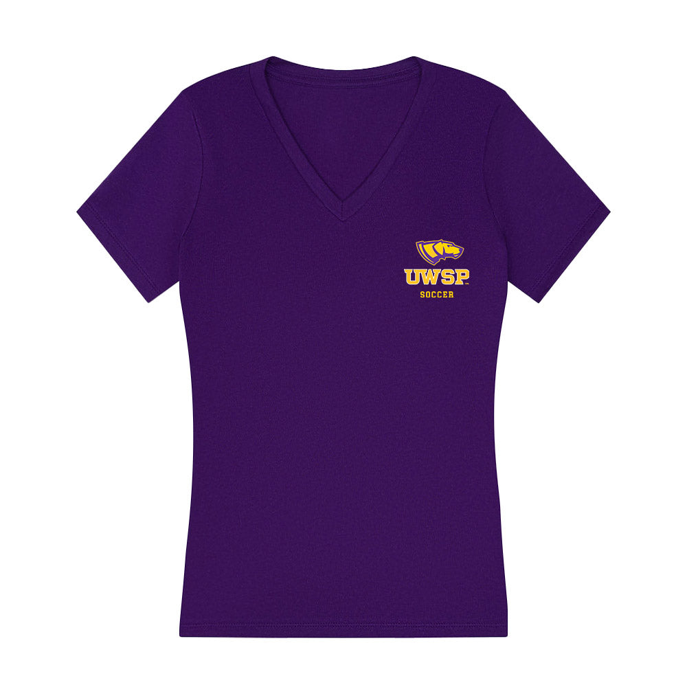 UWSP - NCAA Men's Soccer : Mac Gaskell-Larson - Women's V-Neck T-Shirt-0