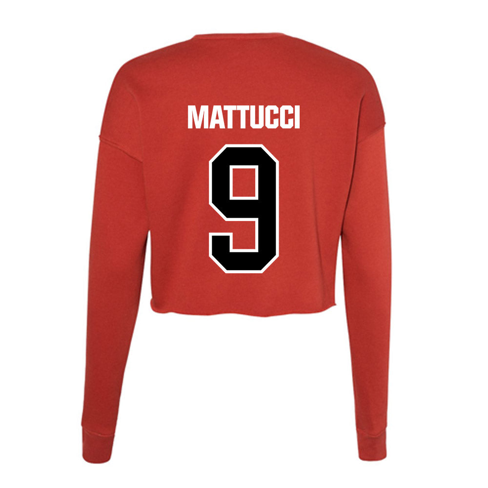 Youngstown State - NCAA Women's Lacrosse : Lillian Mattucci - Women's Cropped Crew Fleece-1