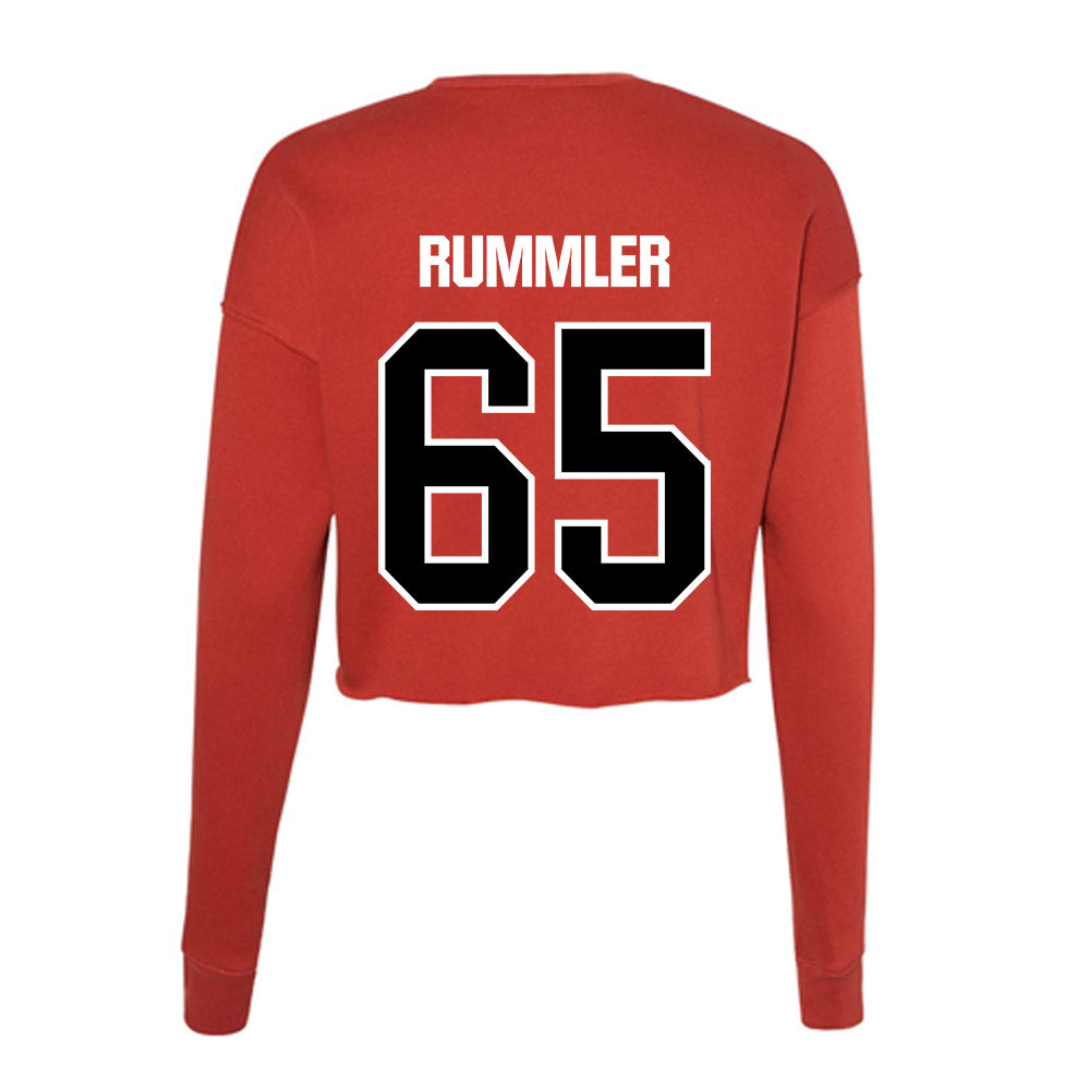 Youngstown State - NCAA Football : Brody Rummler - Women's Cropped Crew Fleece-1