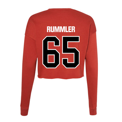 Youngstown State - NCAA Football : Brody Rummler - Women's Cropped Crew Fleece-1