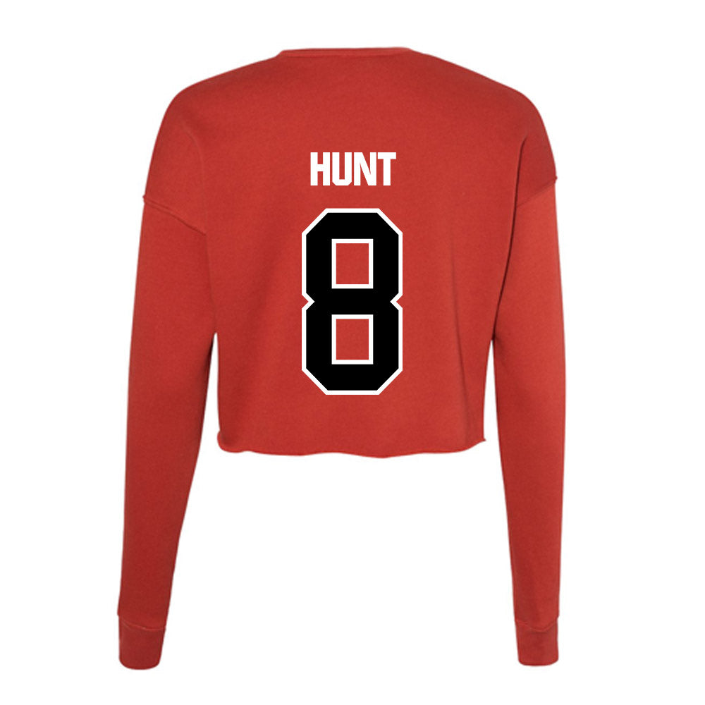 Youngstown State - NCAA Football : Bryan Hunt - Women's Cropped Crew Fleece-1