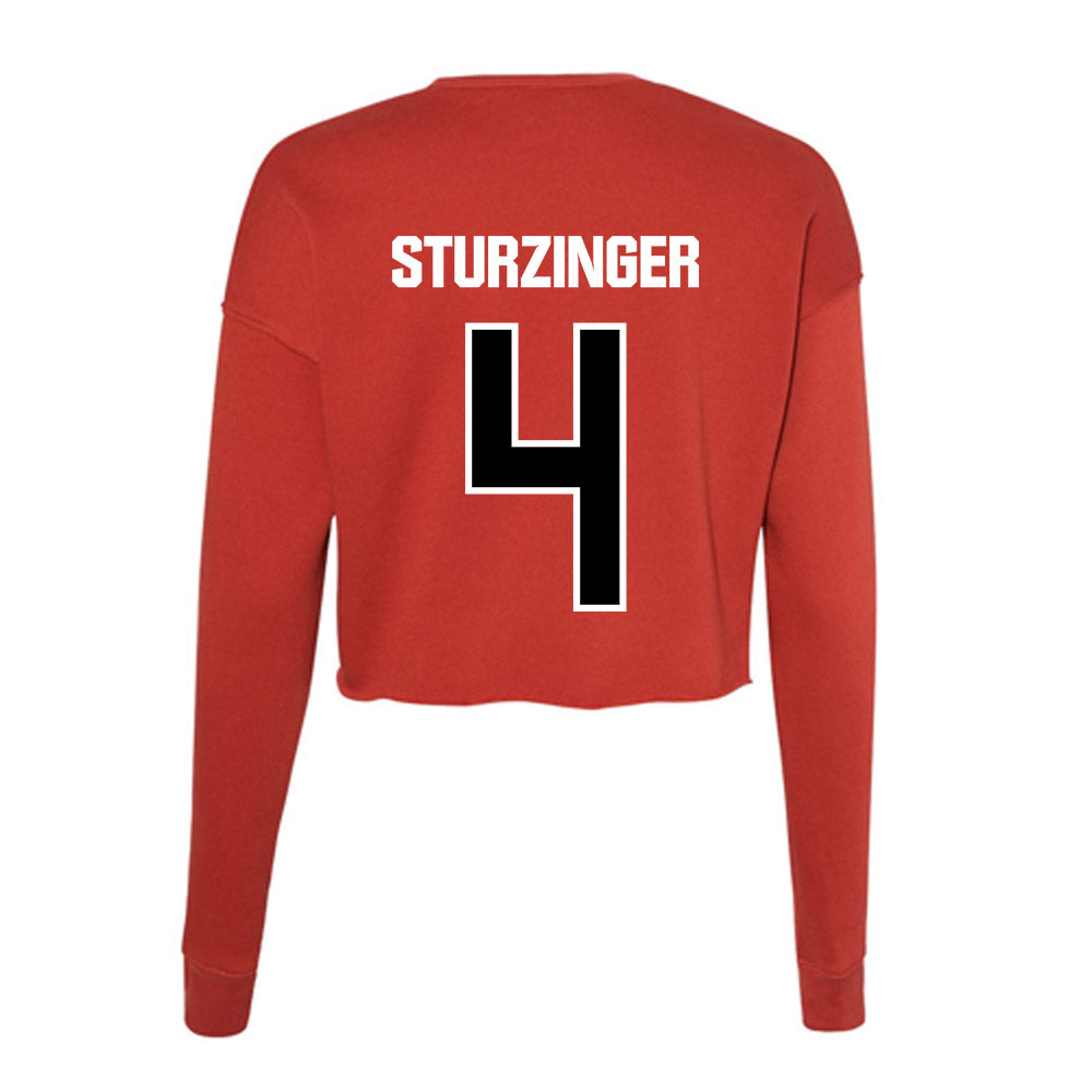 Youngstown State - NCAA Football : Weston Sturzinger - Women's Cropped Crew Fleece-1
