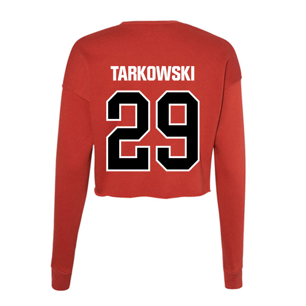 Youngstown State - NCAA Football : Jack Tarkowski - Women's Cropped Crew Fleece-1
