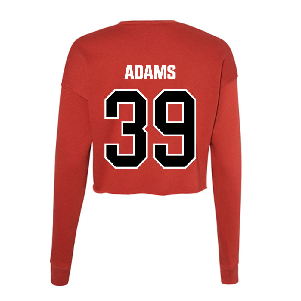 Youngstown State - NCAA Football : Braylen Adams - Women's Cropped Crew Fleece-1