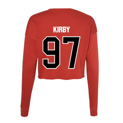 Youngstown State - NCAA Football : Dshawn Kirby - Women's Cropped Crew Fleece-1