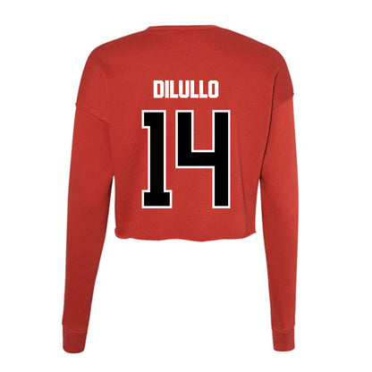 Youngstown State - NCAA Baseball : Ryan DiLullo - Women's Cropped Crew Fleece-1