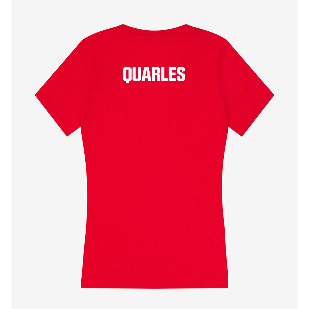 Youngstown State - NCAA Men's Track & Field : Ian Quarles - Women's V-Neck T-Shirt-1