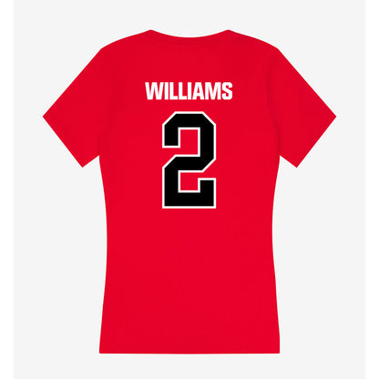 Youngstown State - NCAA Football : Dorian Williams - Women's V-Neck T-Shirt-1