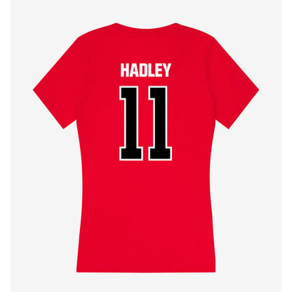 Youngstown State - NCAA Baseball : Caleb Hadley - Women's V-Neck T-Shirt-1