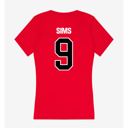 Youngstown State - NCAA Baseball : Kyan Sims - Women's V-Neck T-Shirt-1