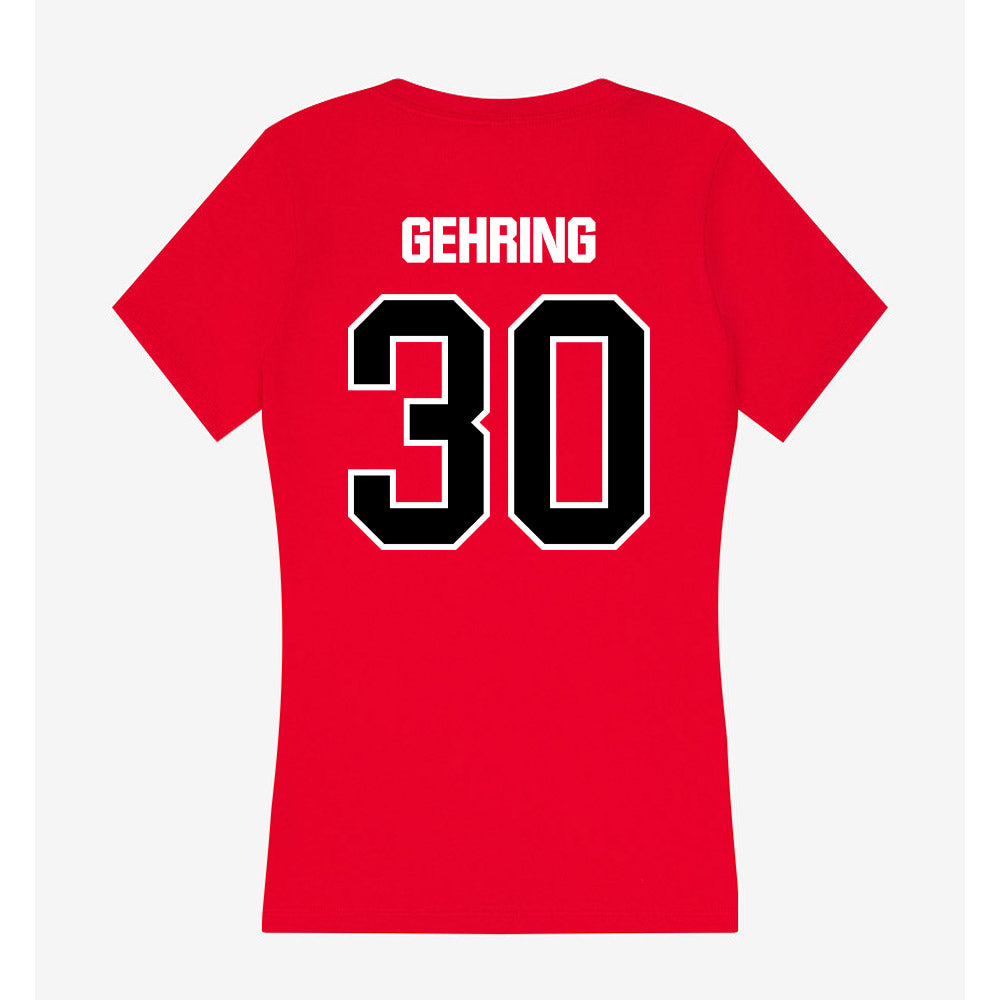 Youngstown State - NCAA Baseball : Jacob Gehring - Women's V-Neck T-Shirt-1