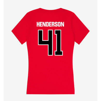 Youngstown State - NCAA Baseball : Mark Henderson - Women's V-Neck T-Shirt-1