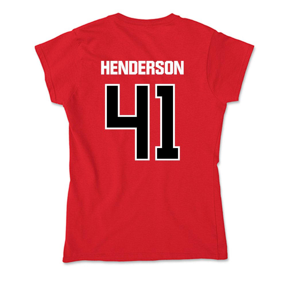 Youngstown State - NCAA Baseball : Mark Henderson - Soft Style Women’s T-Shirt-1