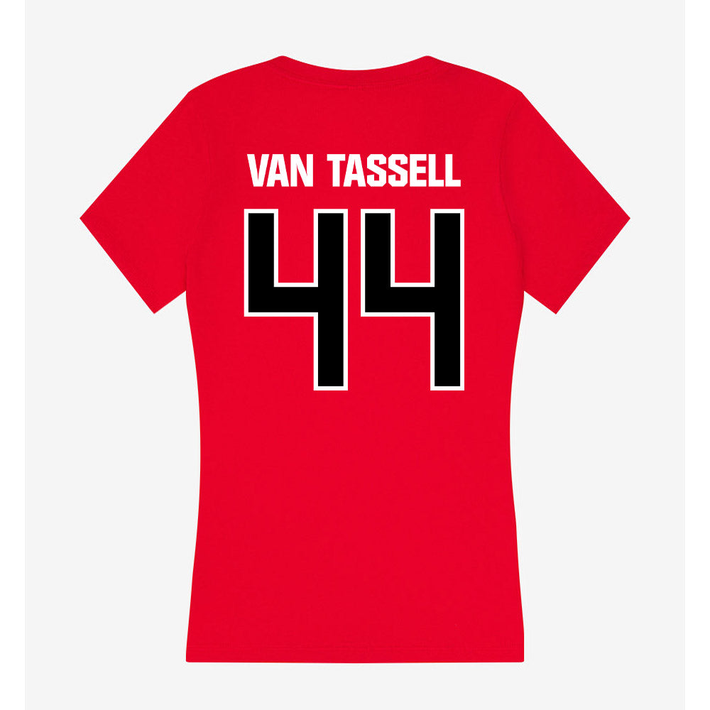 Youngstown State - NCAA Women's Basketball : Ashlynn Van Tassell - Women's V-Neck T-Shirt-1