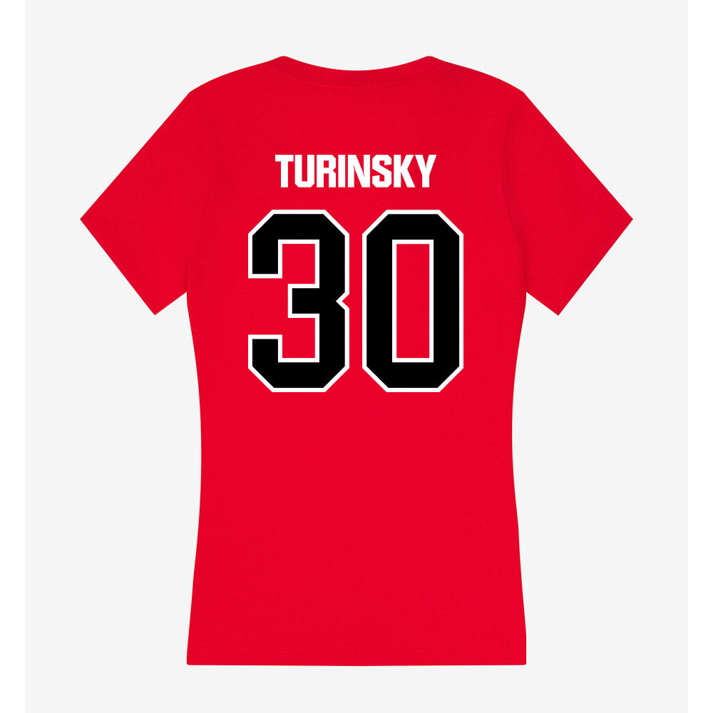 Youngstown State - NCAA Women's Basketball : Kaitlyn Turinsky - Women's V-Neck T-Shirt-1
