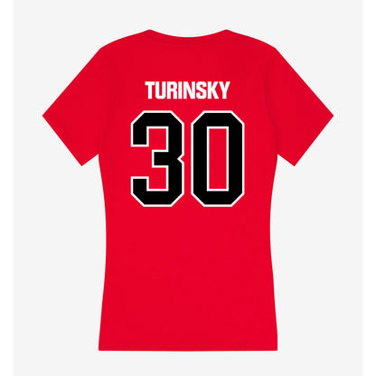 Youngstown State - NCAA Women's Basketball : Kaitlyn Turinsky - Women's V-Neck T-Shirt-1