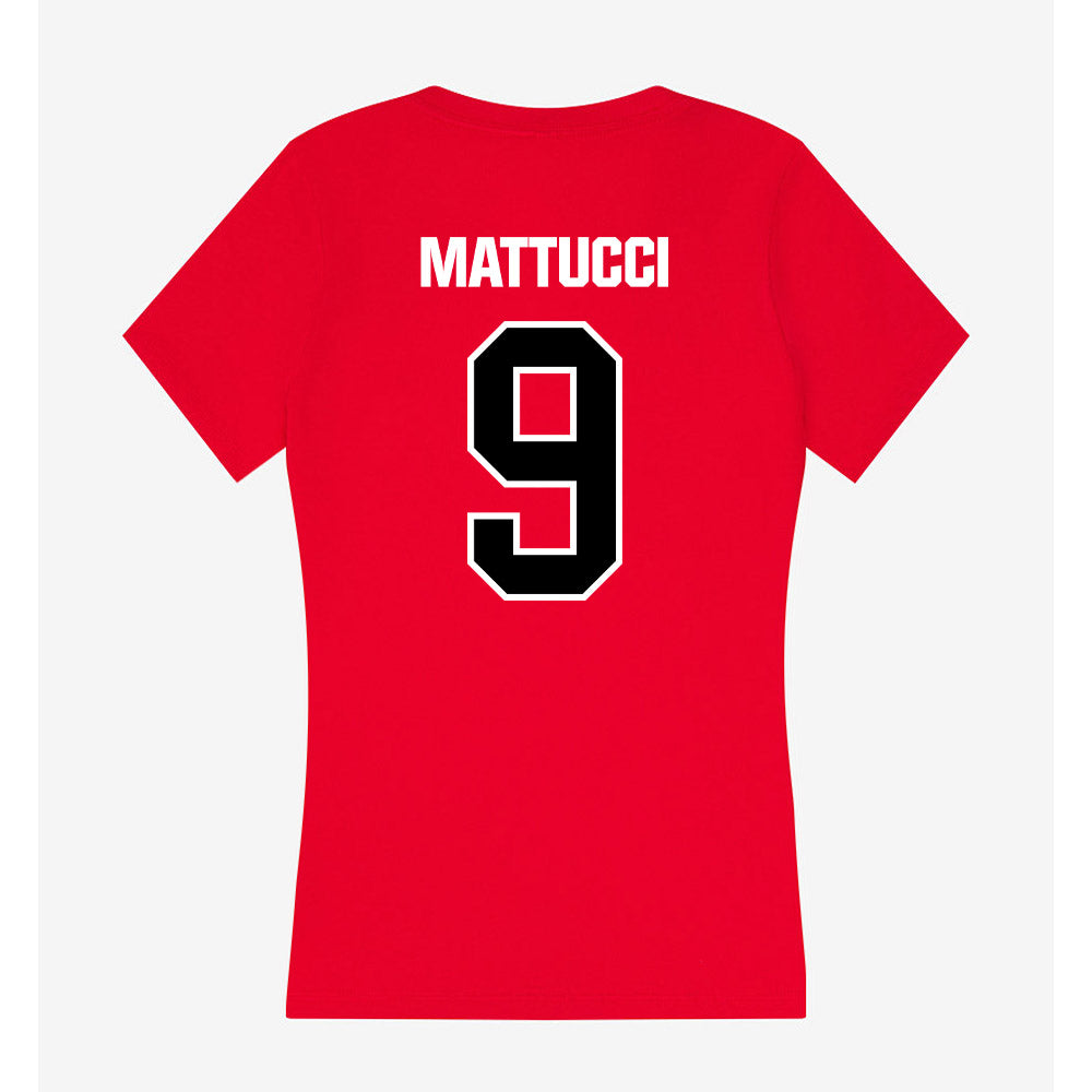 Youngstown State - NCAA Women's Lacrosse : Lillian Mattucci - Women's V-Neck T-Shirt-1