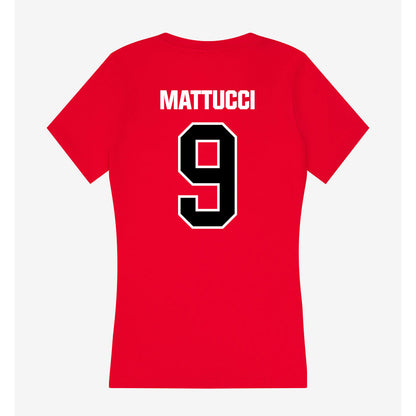 Youngstown State - NCAA Women's Lacrosse : Lillian Mattucci - Women's V-Neck T-Shirt-1