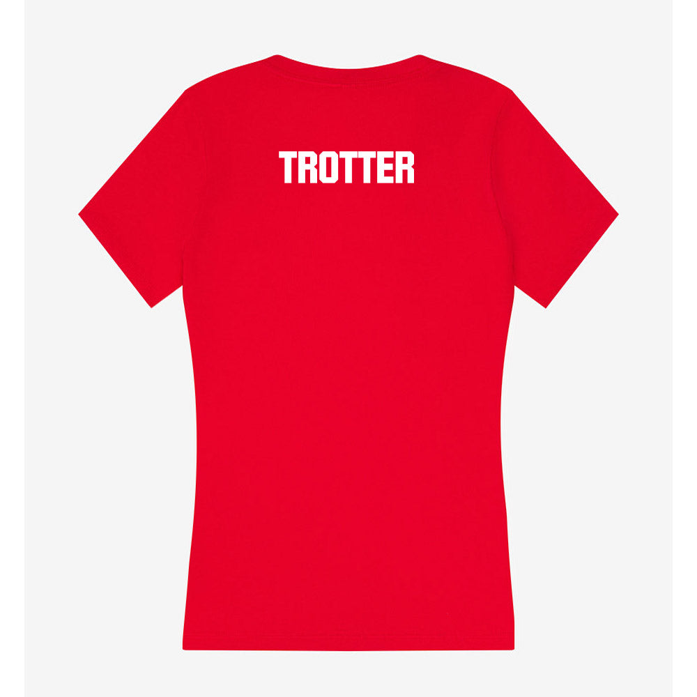 Youngstown State - NCAA Men's Track & Field : Caedeon Trotter - Women's V-Neck T-Shirt-1