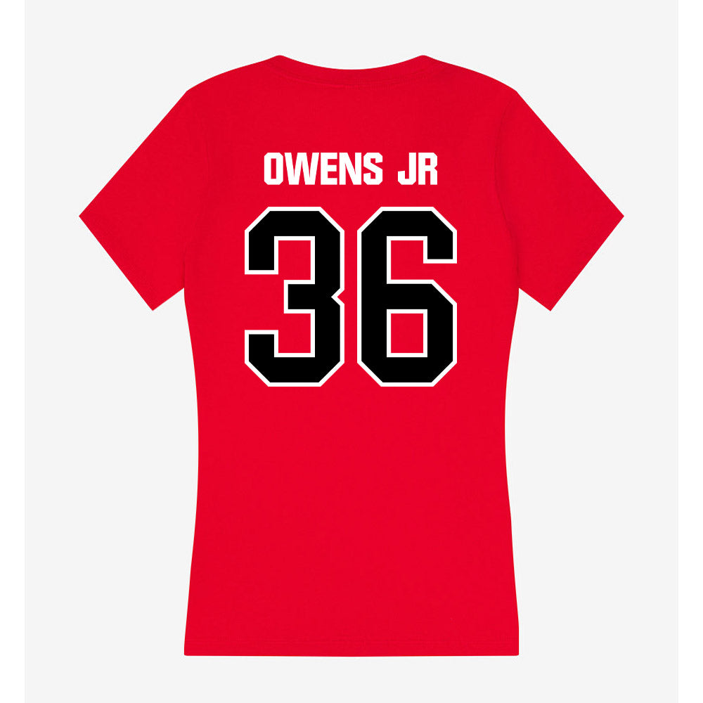 Youngstown State - NCAA Football : Rod Owens jr - Women's V-Neck T-Shirt-1