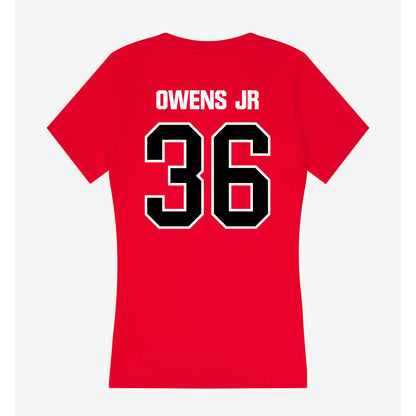 Youngstown State - NCAA Football : Rod Owens jr - Women's V-Neck T-Shirt-1