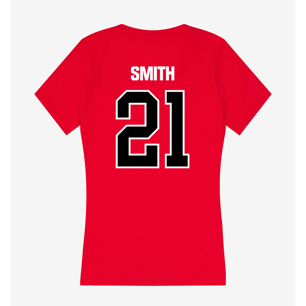 Youngstown State - NCAA Football : Connor Smith - Women's V-Neck T-Shirt-1