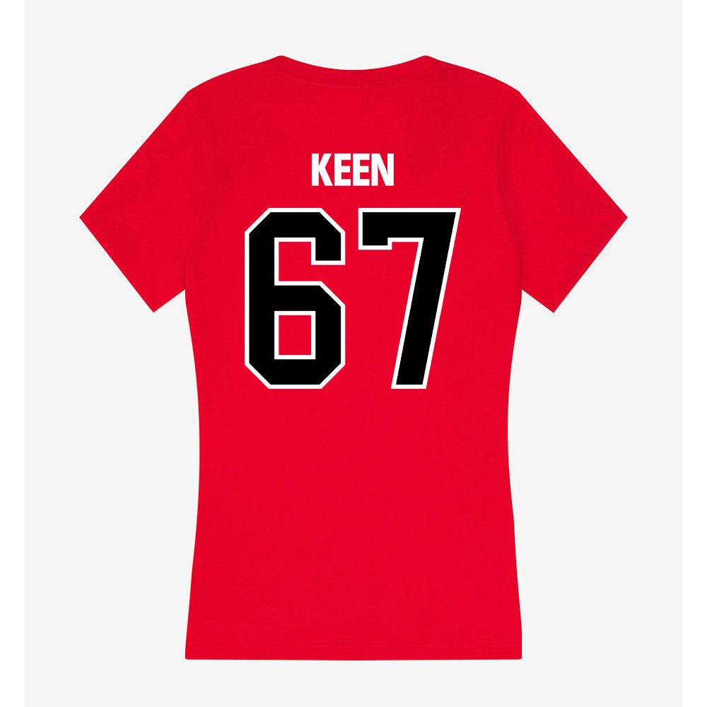 Youngstown State - NCAA Football : Van Keen - Women's V-Neck T-Shirt-1