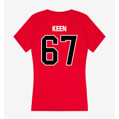 Youngstown State - NCAA Football : Van Keen - Women's V-Neck T-Shirt-1