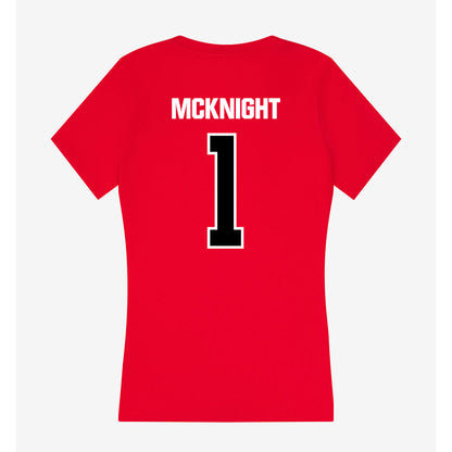 Youngstown State - NCAA Women's Basketball : Evelyn McKnight - Women's V-Neck T-Shirt-1