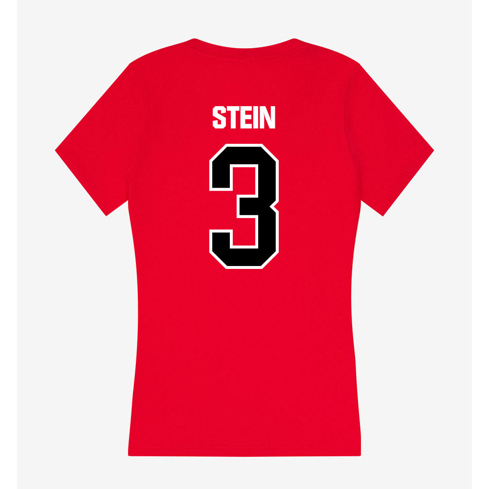 Youngstown State - NCAA Baseball : Bowman Stein - Women's V-Neck T-Shirt-1