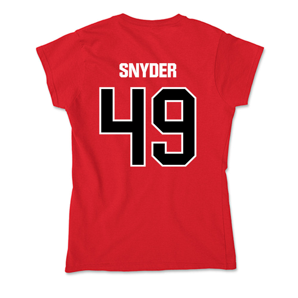 Youngstown State - NCAA Football : AJ Snyder - Soft Style Women’s T-Shirt-1