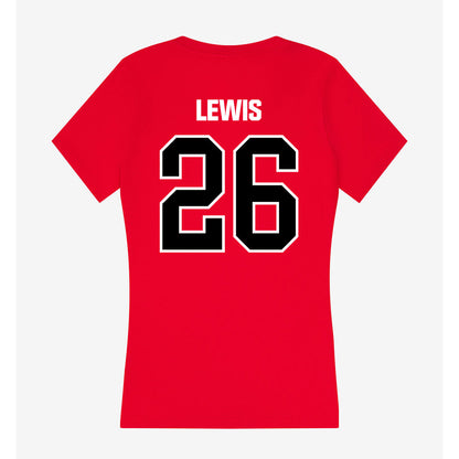 Youngstown State - NCAA Softball : Katelynn Lewis - Women's V-Neck T-Shirt-1
