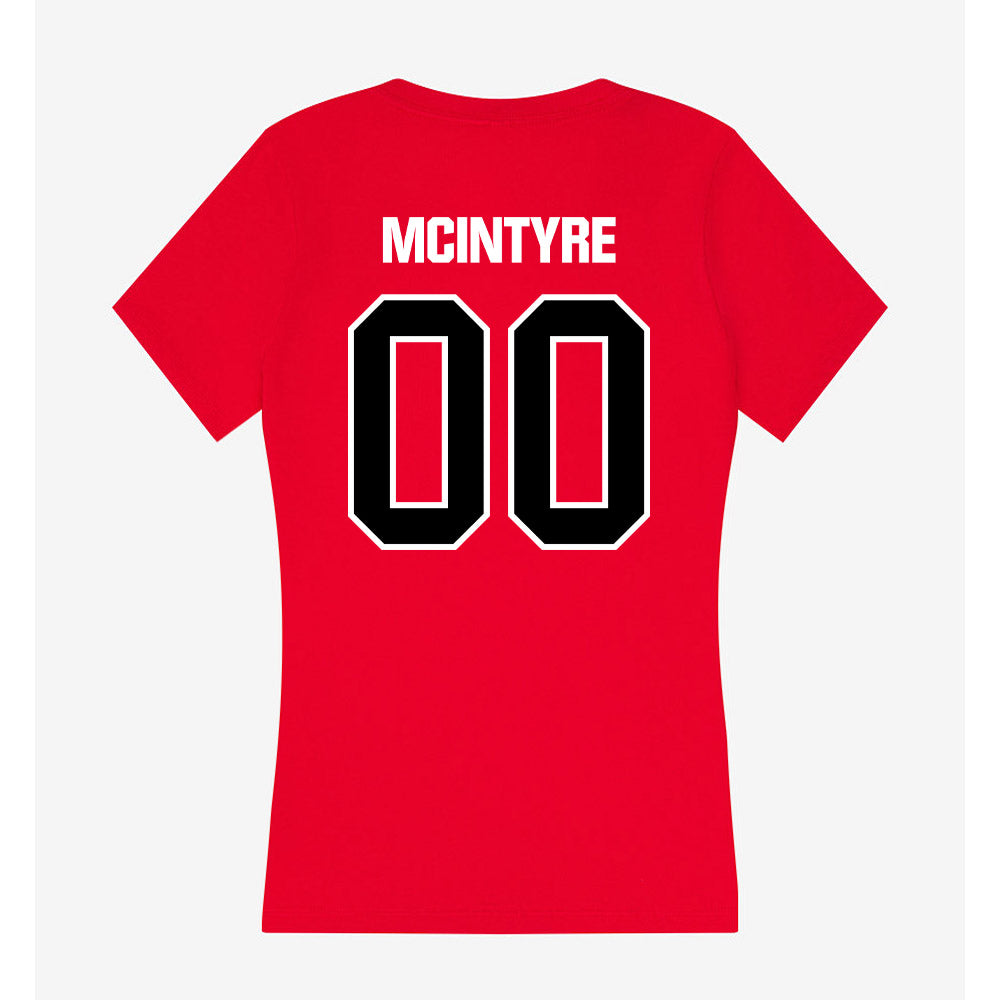 Youngstown State - NCAA Baseball : Charlie McIntyre - Women's V-Neck T-Shirt-1