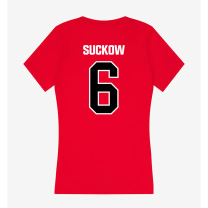 Youngstown State - NCAA Women's Soccer : Emerson Suckow - Women's V-Neck T-Shirt-1