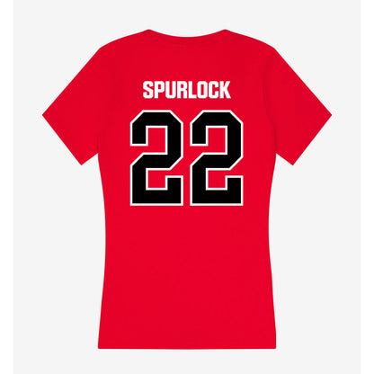 Youngstown State - NCAA Men's Basketball : Jacob Spurlock - Women's V-Neck T-Shirt-1