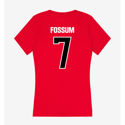 Youngstown State - NCAA Baseball : Kyle Fossum - Women's V-Neck T-Shirt-1