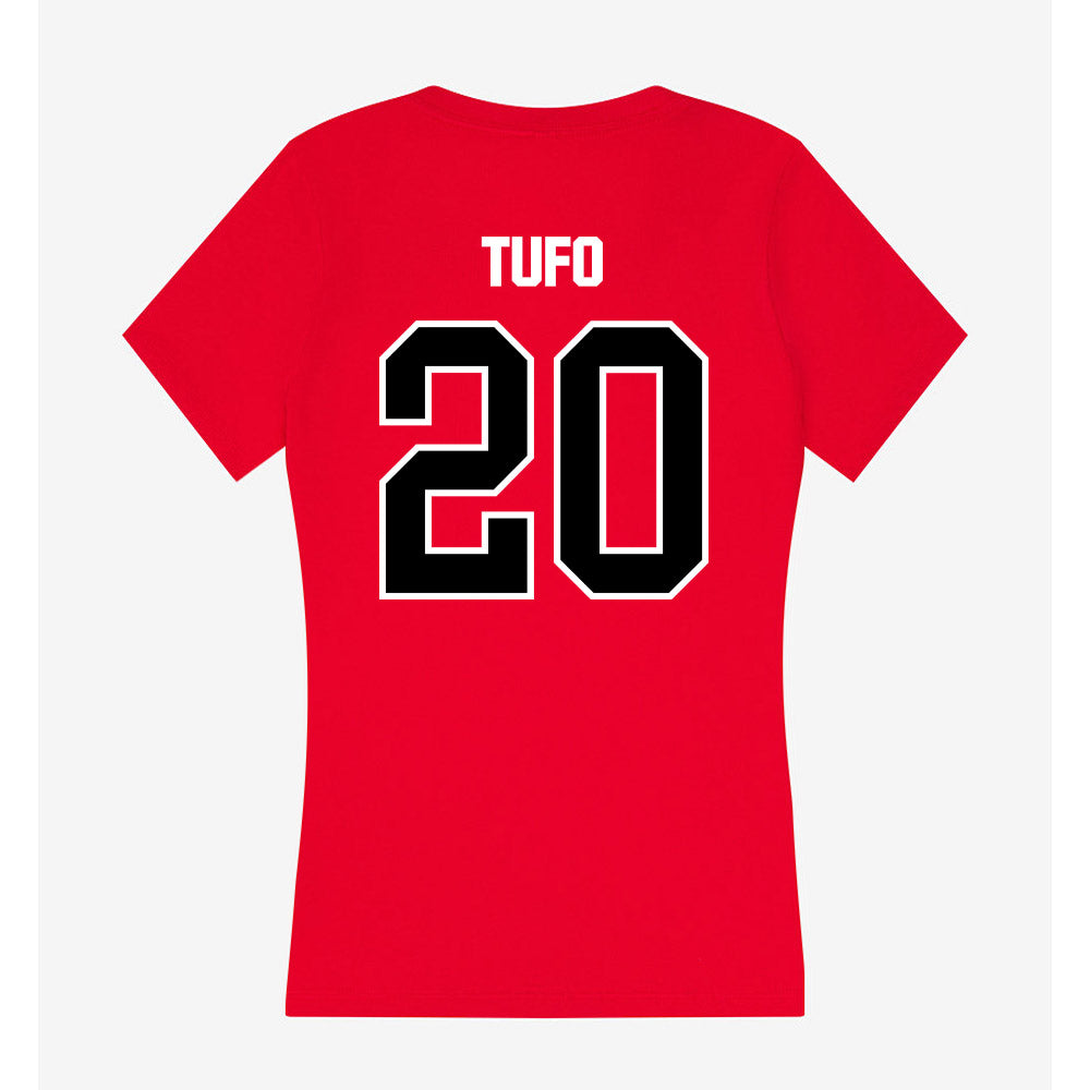 Youngstown State - NCAA Women's Soccer : Jenna Tufo - Women's V-Neck T-Shirt-1