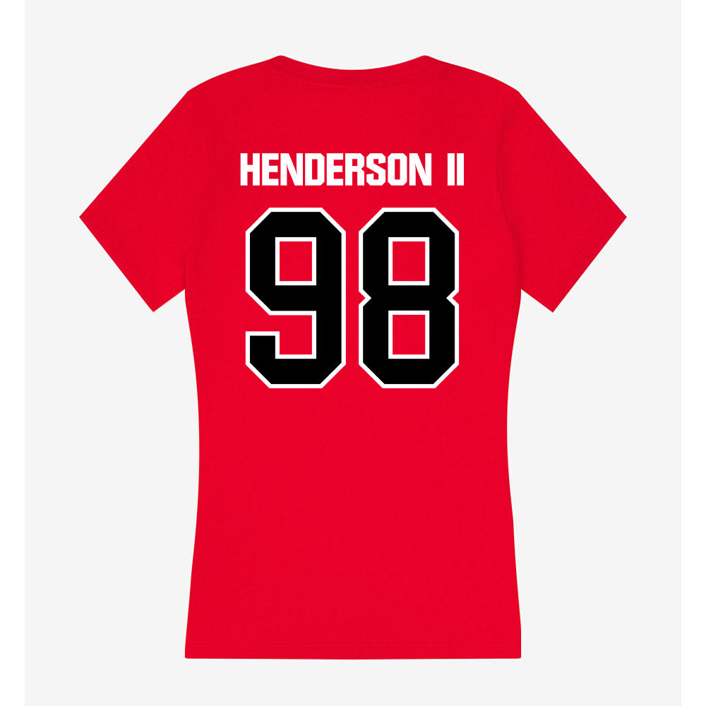 Youngstown State - NCAA Football : Marcus Henderson ii - Women's V-Neck T-Shirt-1
