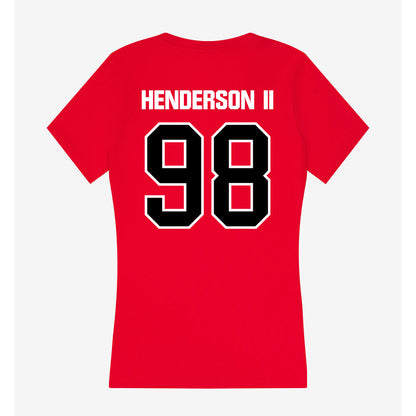 Youngstown State - NCAA Football : Marcus Henderson ii - Women's V-Neck T-Shirt-1