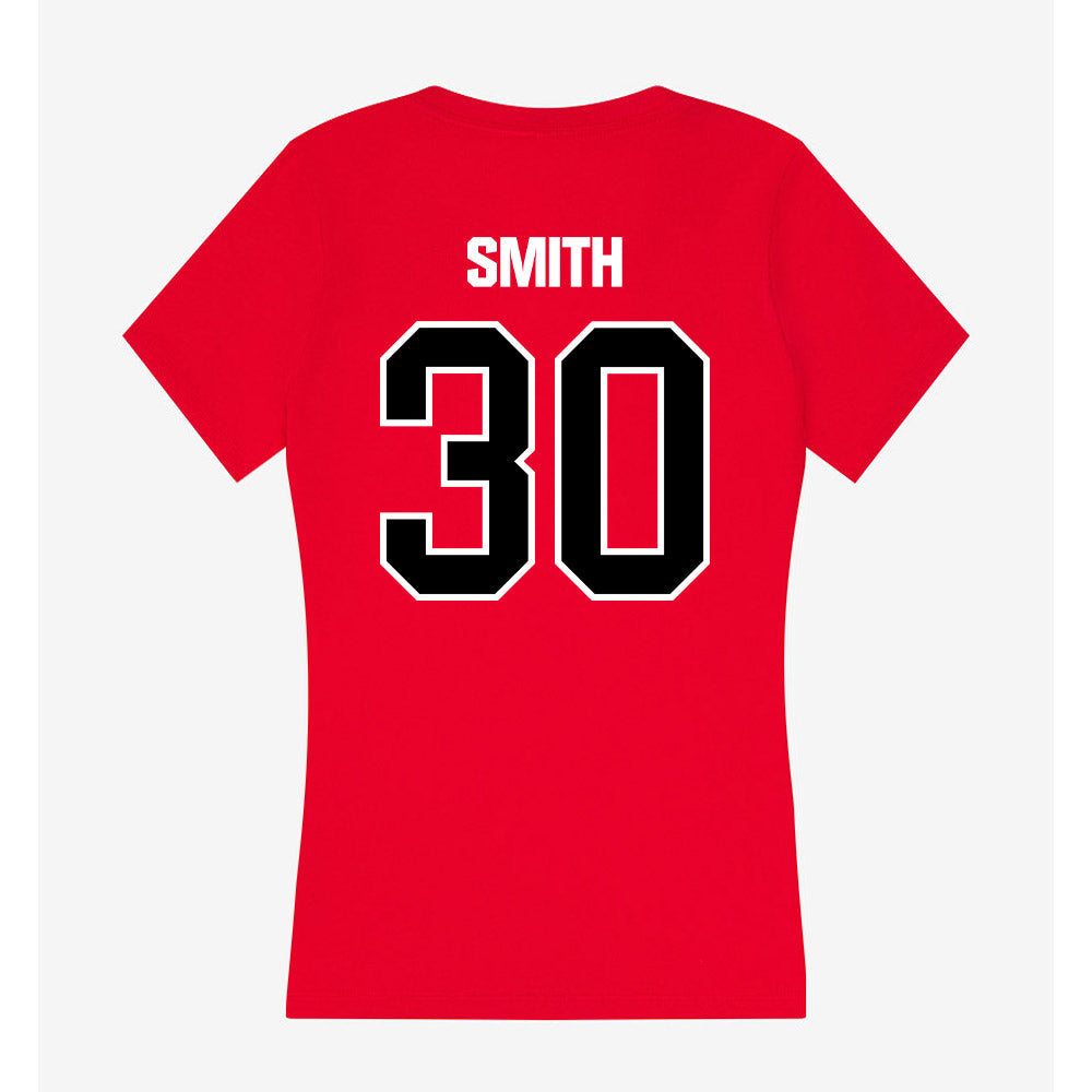 Youngstown State - NCAA Baseball : Brevin Smith - Women's V-Neck T-Shirt-1
