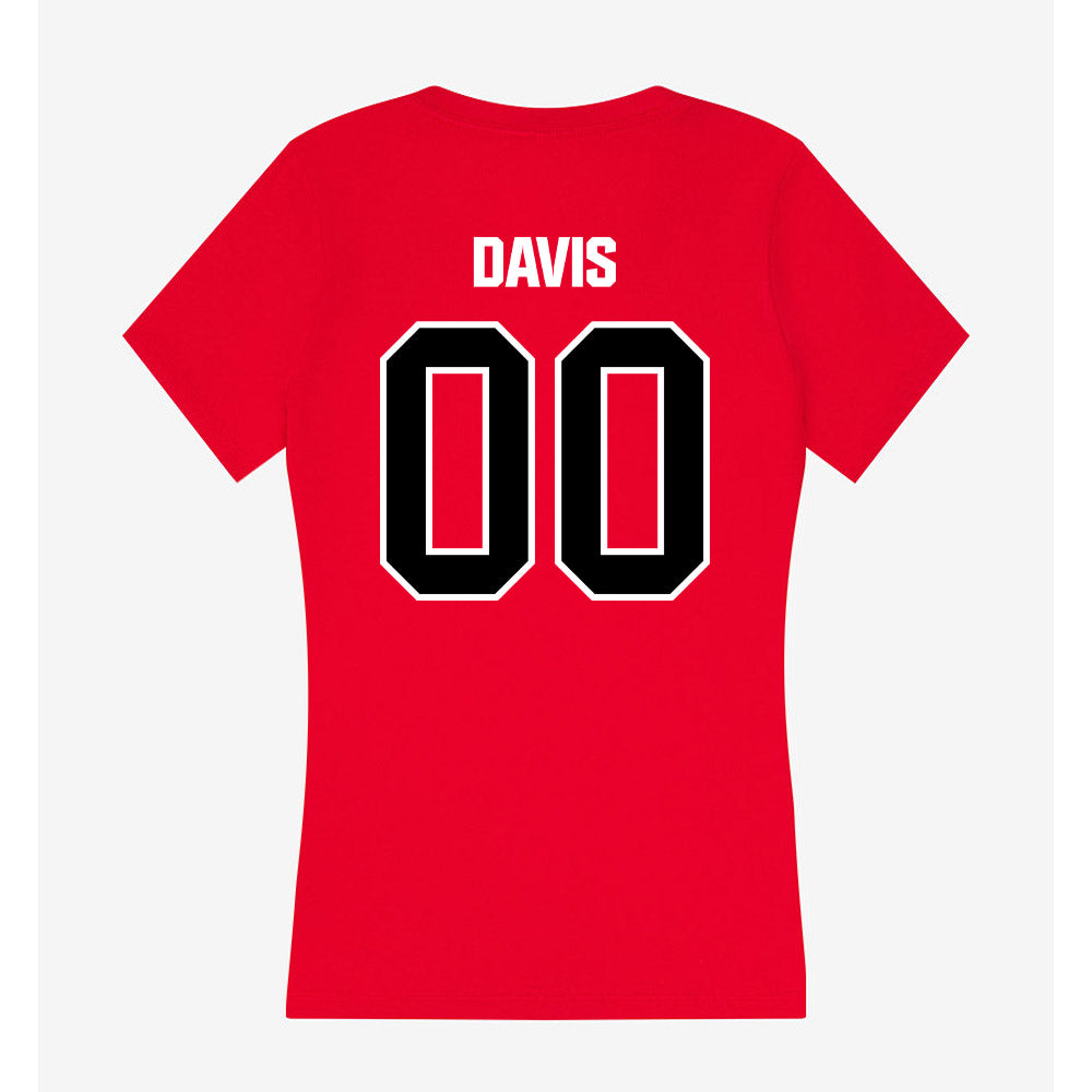 Youngstown State - NCAA Baseball : Bo Davis - Women's V-Neck T-Shirt-1