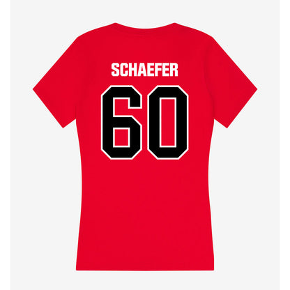 Youngstown State - NCAA Football : Bo Schaefer - Women's V-Neck T-Shirt-1