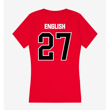 Youngstown State - NCAA Baseball : Aidan English - Women's V-Neck T-Shirt-1